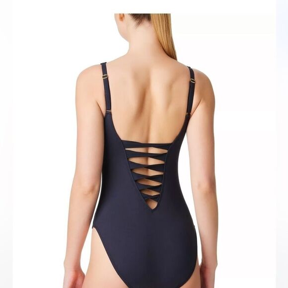 Bleu by Rod Beattie Women's Kore Lace-Up One Piece swimming suit, swimwear 6, 4 - Picture 11 of 14